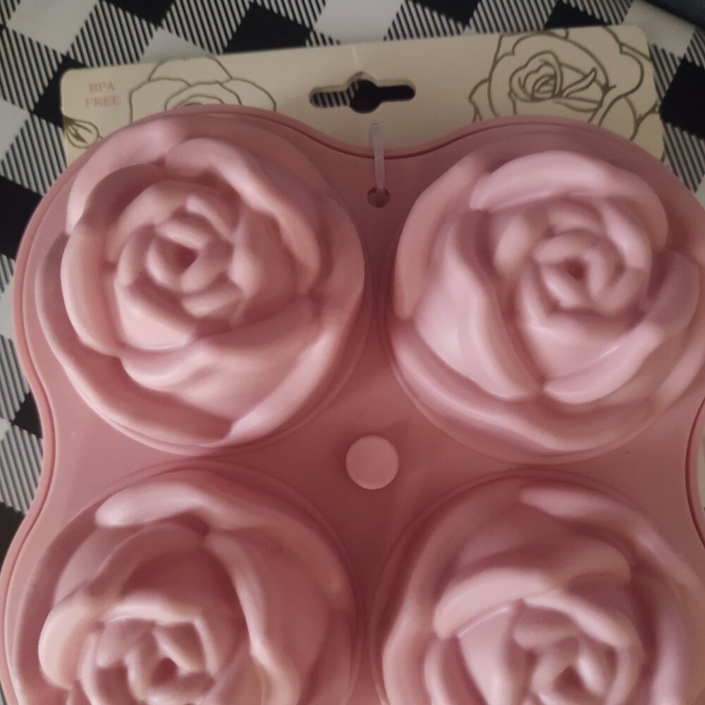 NWt 🩷Rose Ice-Maker "Sip Sip ROSE' " Silicone Ice Mold~